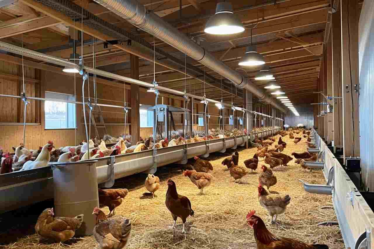 modern poultry farm